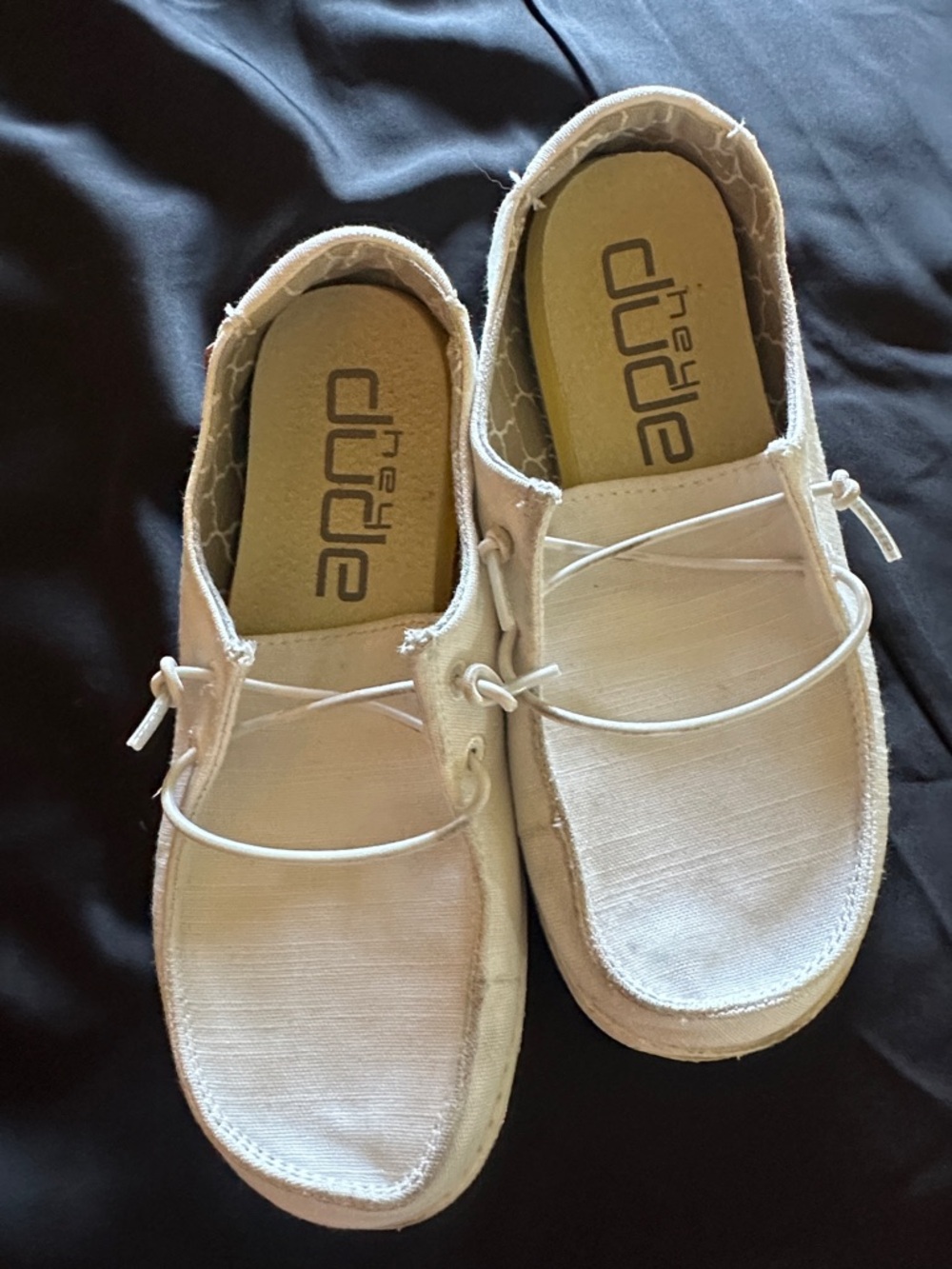 Hey Dude Kids Cream Slip-On Slippers